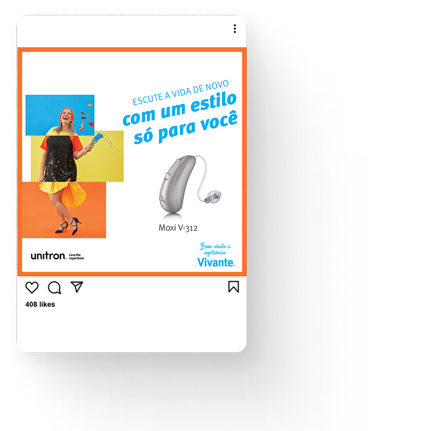 Imagem apresentando os resultados de marketing digital para a marca sonova, com foco em captação de leads.